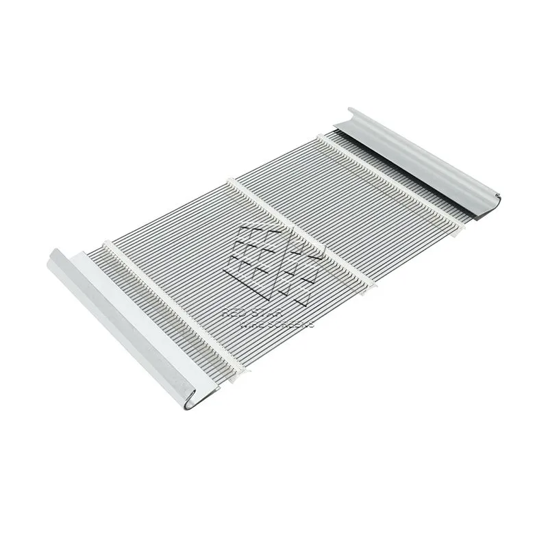 Self-Cleaning Piano Wire Screen with Removable Support Bars