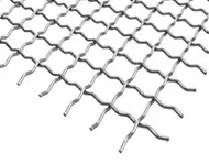 Double intermediate crimp screen