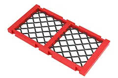 Modular polyurethane self-cleaning screen plate - diamond hol